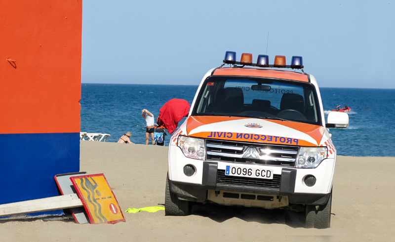 Car , Beach , Proteccion Civil , Stills and more, © Thomas-Sievert.de